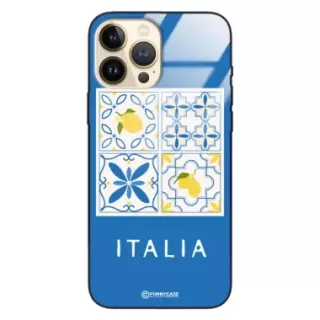 Etui Black Case Glass Dolce Vita do APPLE IPHONE 13 PRO MAX Włochy Italia Cytryny Kafelki Wakacje ST_DOC132