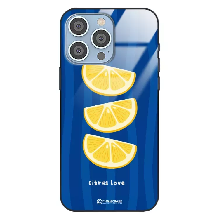 Etui Black Case Glass Dolce Vita do APPLE IPHONE 14 PRO MAX Cytryny Owoce Lato Wakacje Cytrusy ST_DOC104