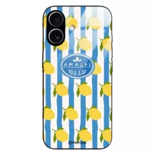 Etui Black Case Glass Dolce Vita do APPLE IPHONE 17 Amalfi Cytryny Włochy Lato Wakacje ST_DOC131