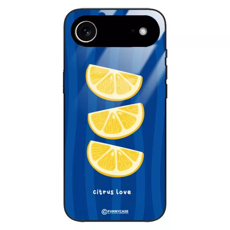 Etui Black Case Glass Dolce Vita do APPLE IPHONE 17 AIR Cytryny Owoce Lato Wakacje Cytrusy ST_DOC104