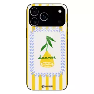 Etui Black Case Glass Dolce Vita do APPLE IPHONE 17 PRO MAX Cytryna Lato Wakacje Summer Słońce ST_DOC139