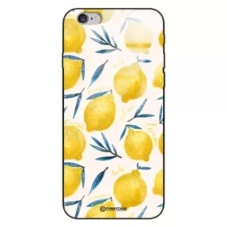 Etui Black Case Glass Dolce Vita do APPLE IPHONE 6 Cytryny Lato Owoce Wakacje Słońce ST_DOC145