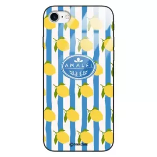 Etui Black Case Glass Dolce Vita do APPLE iPHONE SE3 Amalfi Cytryny Włochy Lato Wakacje ST_DOC131