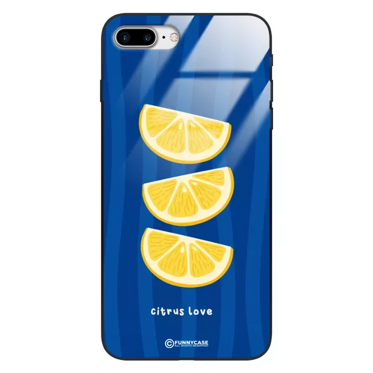 Etui Black Case Glass Dolce Vita do APPLE IPHONE 7 PLUS Cytryny Owoce Lato Wakacje Cytrusy ST_DOC104