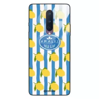 Etui Black Case Glass Dolce Vita do ONEPLUS 8 Amalfi Cytryny Włochy Lato Wakacje ST_DOC131