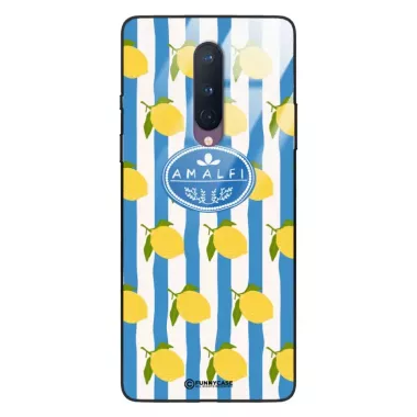 Etui Black Case Glass Dolce Vita do ONEPLUS 8 Amalfi Cytryny Włochy Lato Wakacje ST_DOC131