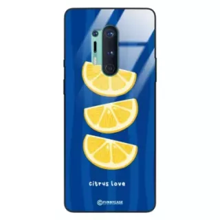 Etui Black Case Glass Dolce Vita do ONEPLUS 8 PRO Cytryny Owoce Lato Wakacje Cytrusy ST_DOC104