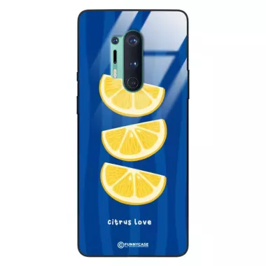 Etui Black Case Glass Dolce Vita do ONEPLUS 8 PRO Cytryny Owoce Lato Wakacje Cytrusy ST_DOC104