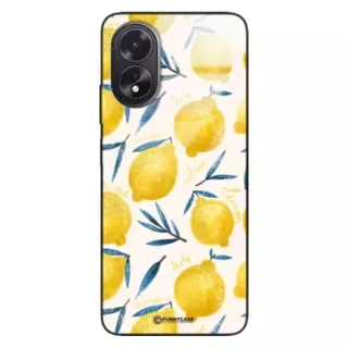Etui Black Case Glass Dolce Vita do OPPO A38 4G Cytryny Lato Owoce Wakacje Słońce ST_DOC145