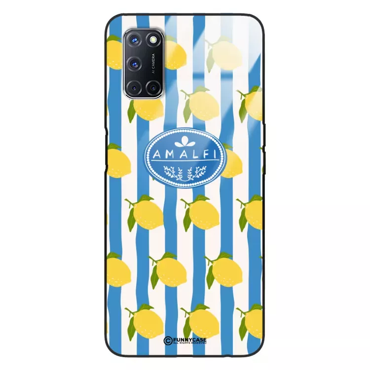 Etui Black Case Glass Dolce Vita do OPPO A92 Amalfi Cytryny Włochy Lato Wakacje ST_DOC131