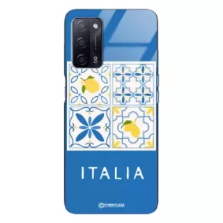 Etui Black Case Glass Dolce Vita do OPPO A55 Włochy Italia Cytryny Kafelki Wakacje ST_DOC132