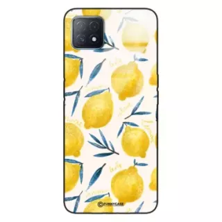 Etui Black Case Glass Dolce Vita do OPPO A72 5G Cytryny Lato Owoce Wakacje Słońce ST_DOC145