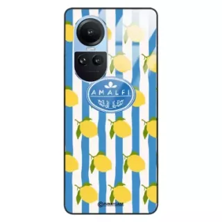 Etui Black Case Glass Dolce Vita do OPPO RENO 10 Amalfi Cytryny Włochy Lato Wakacje ST_DOC131