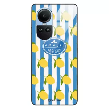Etui Black Case Glass Dolce Vita do OPPO RENO 10 Amalfi Cytryny Włochy Lato Wakacje ST_DOC131