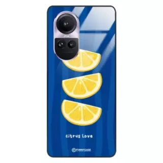 Etui Black Case Glass Dolce Vita do OPPO RENO 10 PRO Cytryny Owoce Lato Wakacje Cytrusy ST_DOC104