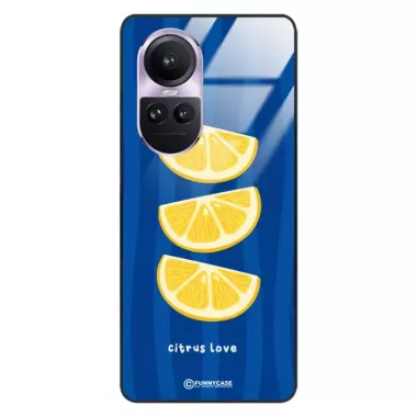 Etui Black Case Glass Dolce Vita do OPPO RENO 10 PRO Cytryny Owoce Lato Wakacje Cytrusy ST_DOC104