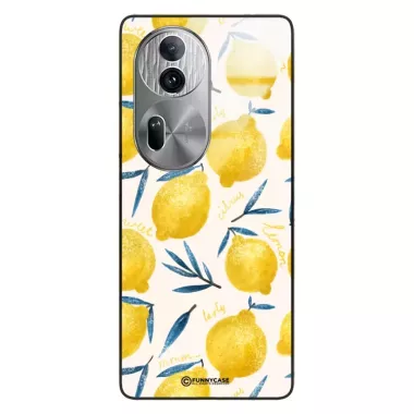 Etui Black Case Glass Dolce Vita do OPPO RENO 11 PRO 5G Cytryny Lato Owoce Wakacje Słońce ST_DOC145