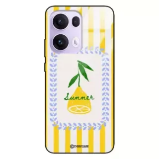 Etui Black Case Glass Dolce Vita do OPPO RENO 13 PRO 5G Cytryna Lato Wakacje Summer Słońce ST_DOC139