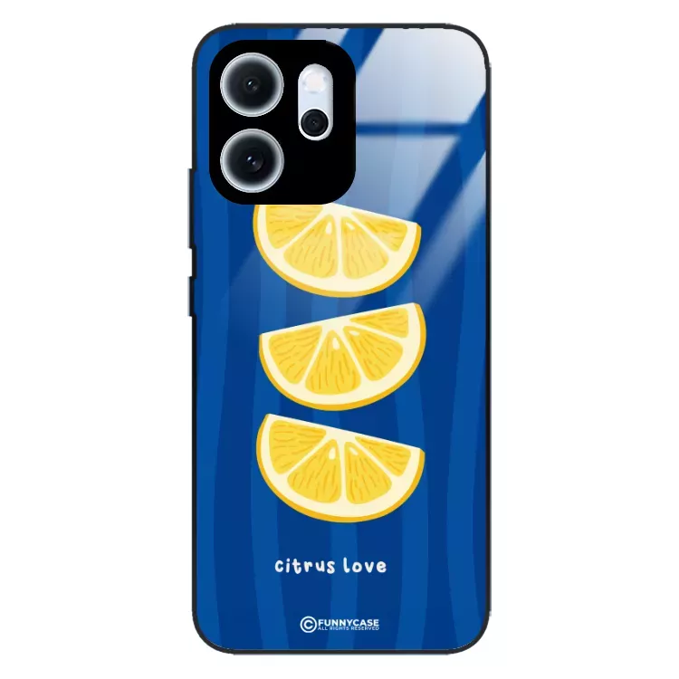 Etui Black Case Glass Dolce Vita do OPPO RENO 14FS Cytryny Owoce Lato Wakacje Cytrusy ST_DOC104