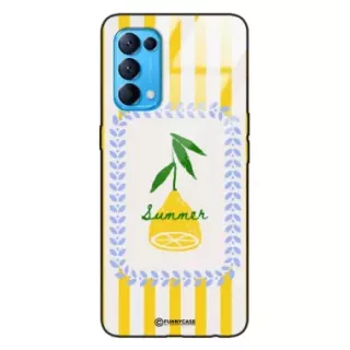 Etui Black Case Glass Dolce Vita do OPPO RENO 5 Cytryna Lato Wakacje Summer Słońce ST_DOC139