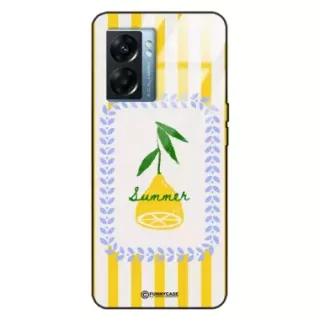 Etui Black Case Glass Dolce Vita do OPPO K10 5G Cytryna Lato Wakacje Summer Słońce ST_DOC139