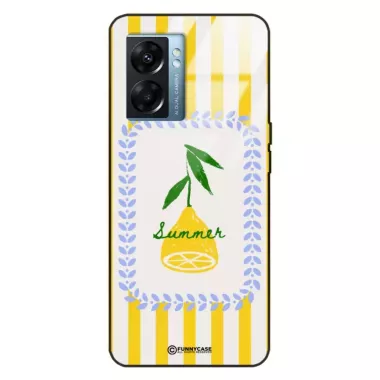 Etui Black Case Glass Dolce Vita do OPPO K10 5G Cytryna Lato Wakacje Summer Słońce ST_DOC139