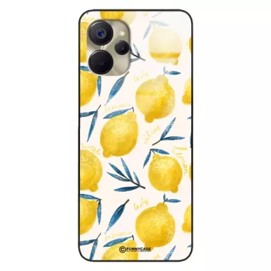 Etui Black Case Glass Dolce Vita do REALME 10 5G Cytryny Lato Owoce Wakacje Słońce ST_DOC145