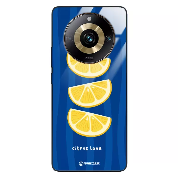 Etui Black Case Glass Dolce Vita do REALME 11 PRO PLUS Cytryny Owoce Lato Wakacje Cytrusy ST_DOC104
