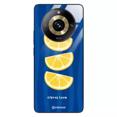 Etui Black Case Glass Dolce Vita do REALME 11 PRO PLUS Cytryny Owoce Lato Wakacje Cytrusy ST_DOC104