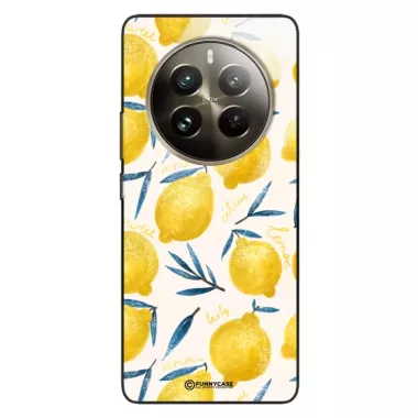 Etui Black Case Glass Dolce Vita do REALME 12 PRO PLUS Cytryny Lato Owoce Wakacje Słońce ST_DOC145