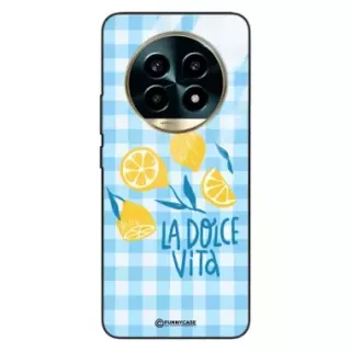 Etui Black Case Glass Dolce Vita do REALME 13 PRO 5G Cytryny Lato Włochy Wakacje Kratka ST_DOC101