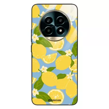 Etui Black Case Glass Dolce Vita do REALME 13 PRO PLUS Cytryny Kwiaty Owoce Lato Natura ST_DOC125