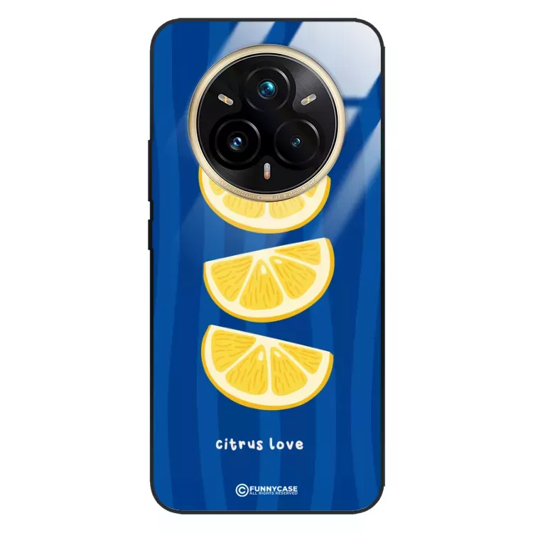 Etui Black Case Glass Dolce Vita do REALME 14 PRO PLUS 5G Cytryny Owoce Lato Wakacje Cytrusy ST_DOC104