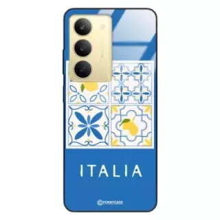 Etui Black Case Glass Dolce Vita do REALME 14X Włochy Italia Cytryny Kafelki Wakacje ST_DOC132