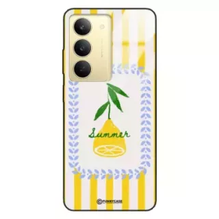 Etui Black Case Glass Dolce Vita do REALME V60 PRO Cytryna Lato Wakacje Summer Słońce ST_DOC139