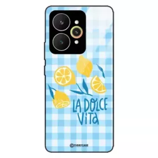 Etui Black Case Glass Dolce Vita do REALME 15 PRO 5G Cytryny Lato Włochy Wakacje Kratka ST_DOC101