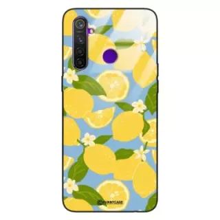 Etui Black Case Glass Dolce Vita do REALME 5 PRO Cytryny Kwiaty Owoce Lato Natura ST_DOC125
