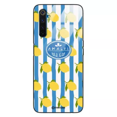 Etui Black Case Glass Dolce Vita do REALME 6 PRO Amalfi Cytryny Włochy Lato Wakacje ST_DOC131