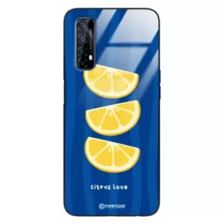 Etui Black Case Glass Dolce Vita do REALME 7 Cytryny Owoce Lato Wakacje Cytrusy ST_DOC104