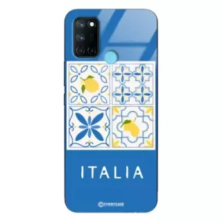 Etui Black Case Glass Dolce Vita do REALME 7i Włochy Italia Cytryny Kafelki Wakacje ST_DOC132