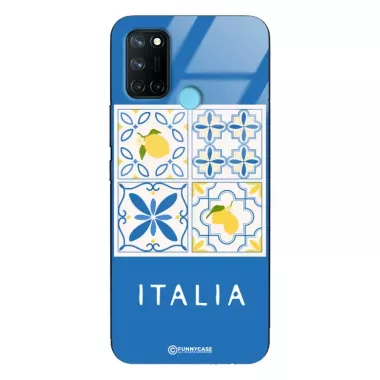 Etui Black Case Glass Dolce Vita do REALME 7i Włochy Italia Cytryny Kafelki Wakacje ST_DOC132