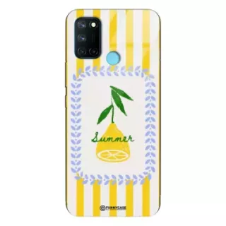 Etui Black Case Glass Dolce Vita do REALME C17 Cytryna Lato Wakacje Summer Słońce ST_DOC139