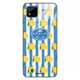 Etui Black Case Glass Dolce Vita do REALME C11 2021 Amalfi Cytryny Włochy Lato Wakacje ST_DOC131