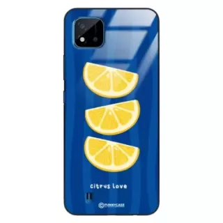 Etui Black Case Glass Dolce Vita do REALME C20 Cytryny Owoce Lato Wakacje Cytrusy ST_DOC104