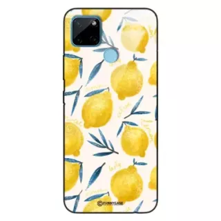 Etui Black Case Glass Dolce Vita do REALME C21Y Cytryny Lato Owoce Wakacje Słońce ST_DOC145