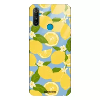 Etui Black Case Glass Dolce Vita do REALME C3 Cytryny Kwiaty Owoce Lato Natura ST_DOC125