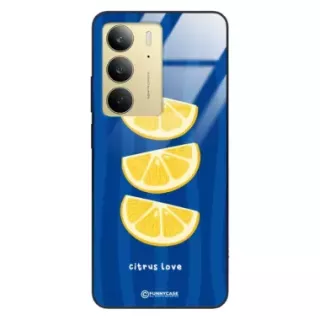 Etui Black Case Glass Dolce Vita do REALME C75 Cytryny Owoce Lato Wakacje Cytrusy ST_DOC104