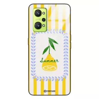 Etui Black Case Glass Dolce Vita do REALME GT NEO 2 Cytryna Lato Wakacje Summer Słońce ST_DOC139