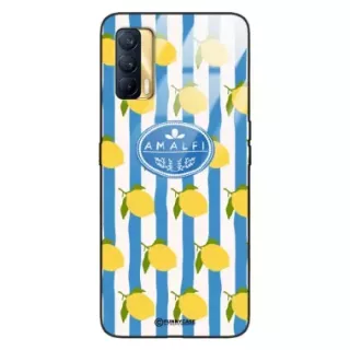Etui Black Case Glass Dolce Vita do REALME V15 Amalfi Cytryny Włochy Lato Wakacje ST_DOC131