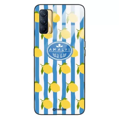 Etui Black Case Glass Dolce Vita do REALME V15 Amalfi Cytryny Włochy Lato Wakacje ST_DOC131